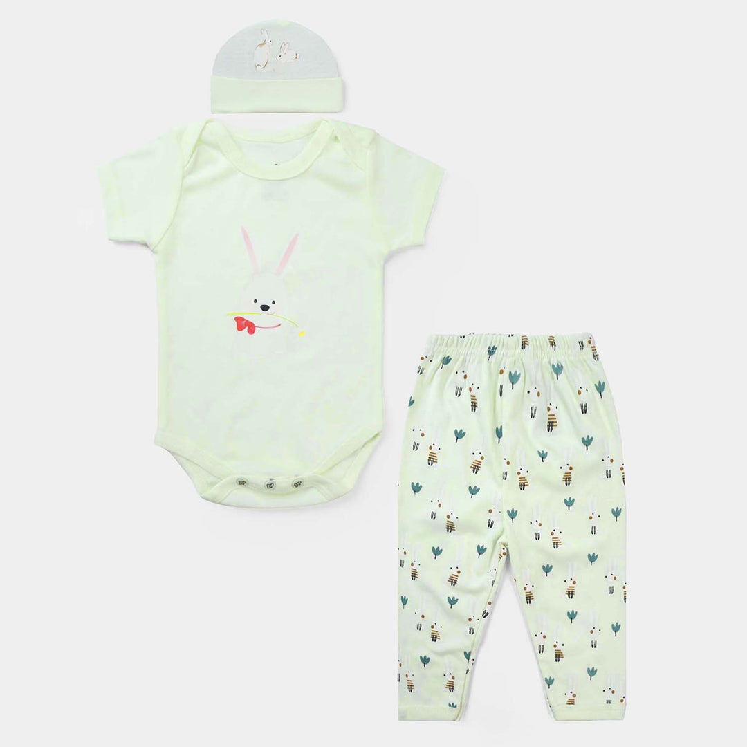 Baby Cotton 3PCs Starter Suit Set