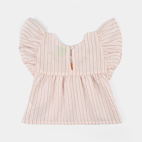 Infant Girls Cotton Emb Top Birdy 2-Multi