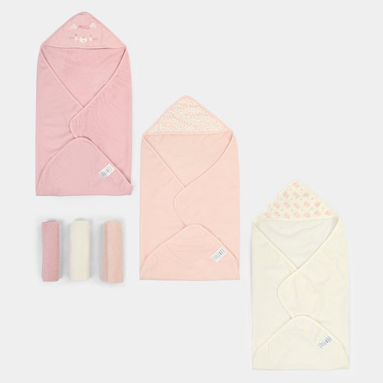 Bath Towels & Face Towels Pack of 6