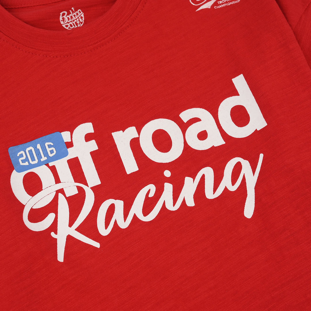 Boys Slub Jersey T-Shirt (Off Road) - Red