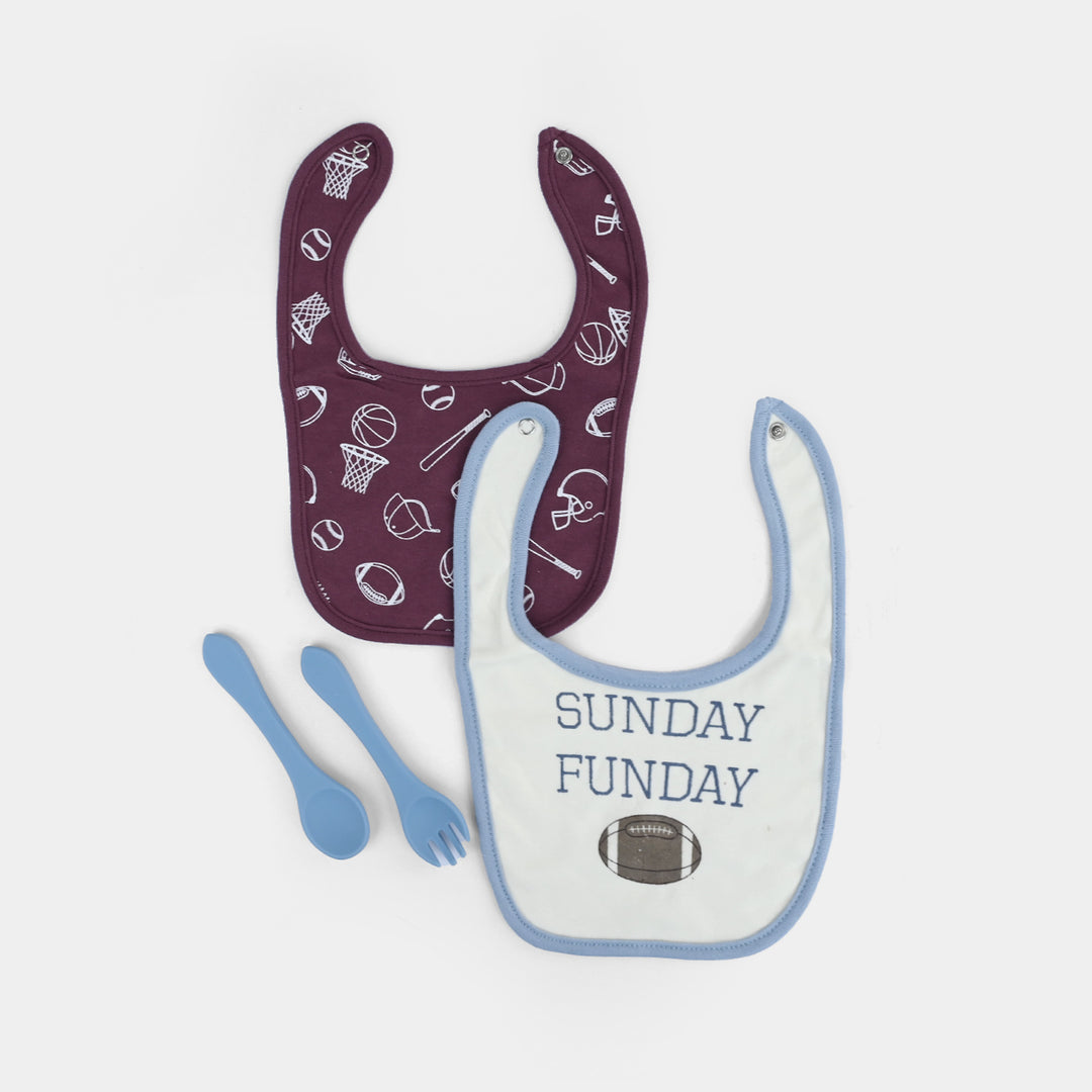 Baby Cotton Bib & Feeding Set
