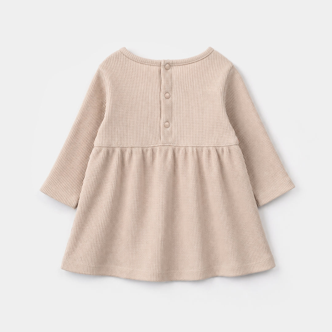 Infant Girls Cotton Interlock Knitted Suit 319 - 081- Beige