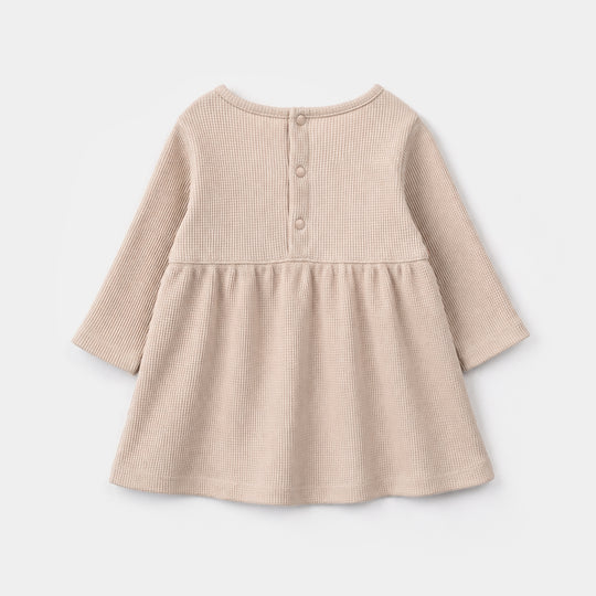 Infant Girls Cotton Interlock Knitted Suit 319 - 081- Beige