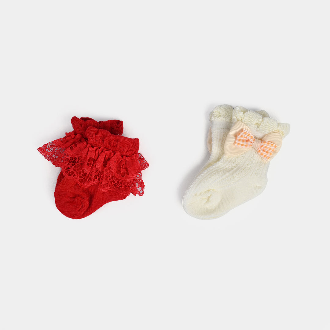 Baby Fancy Socks | Pack OF 2 | 3M+