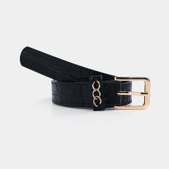 Kids Belt Textured - BLACK