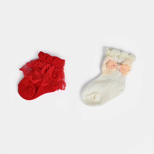 Baby Fancy Socks | Pack OF 2 | 3M+