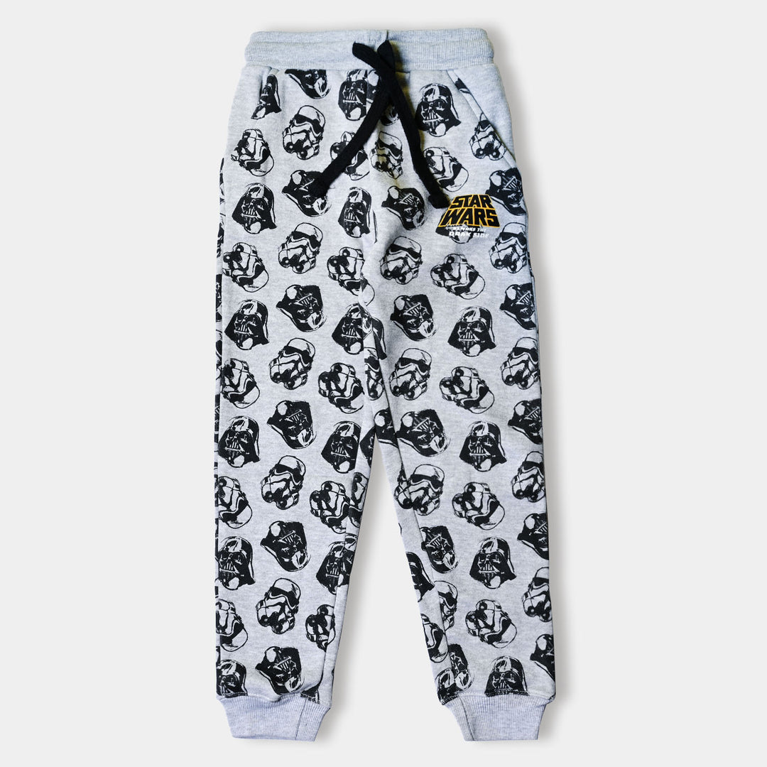 Boys Terry and Fleece Pajama Star wars-GREY