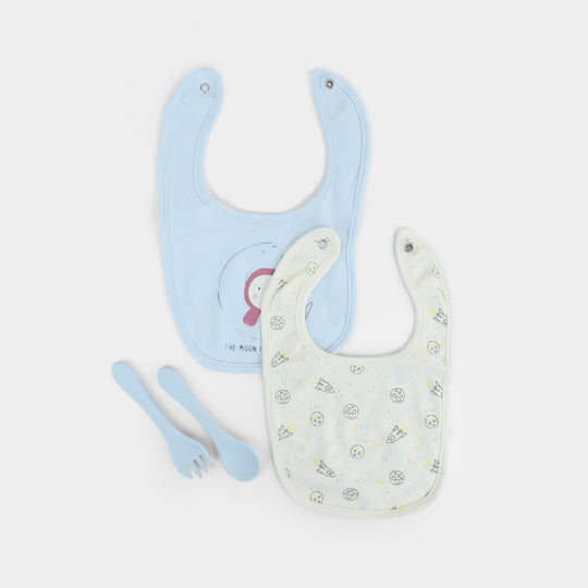 Baby Cotton Bib & Feeding Set
