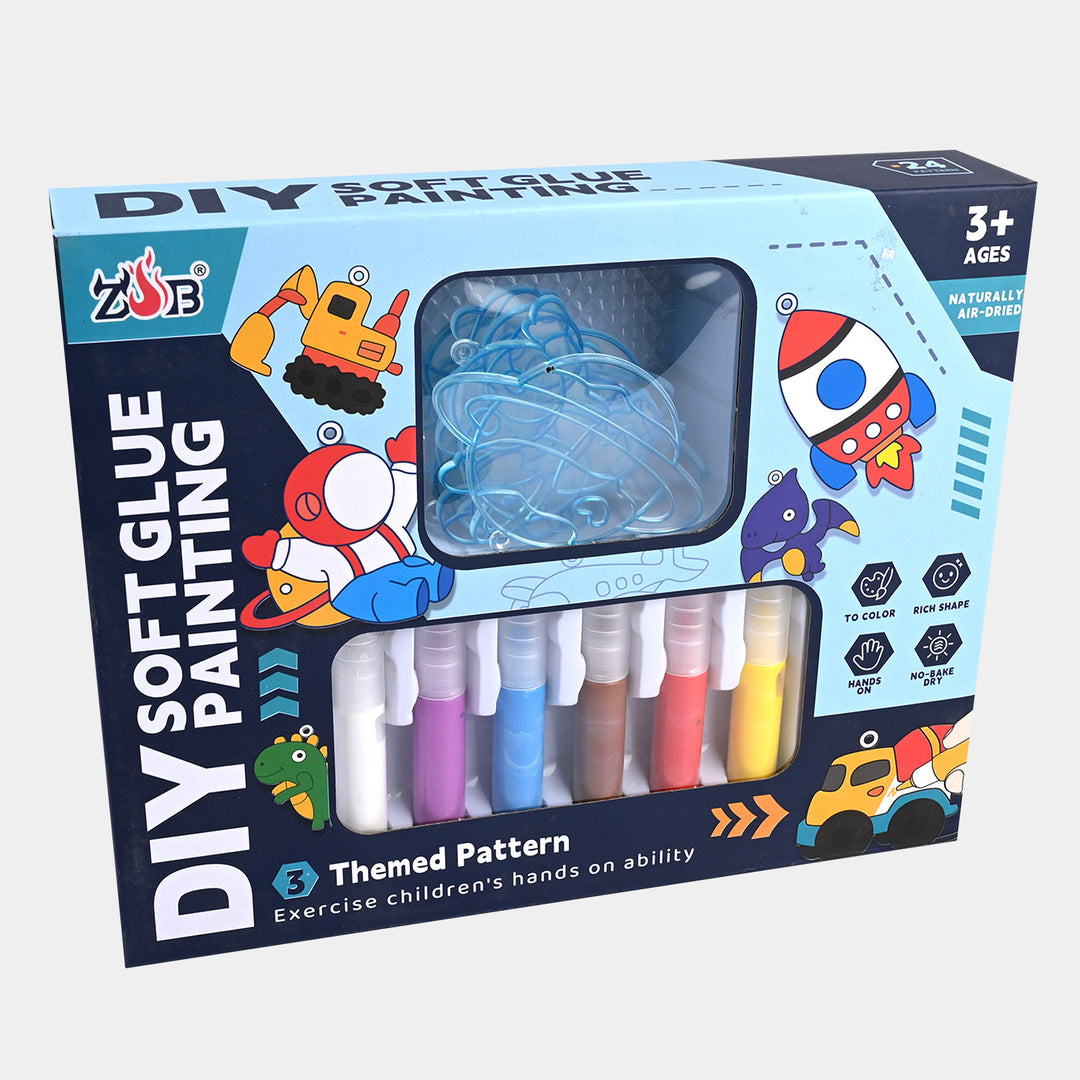 Sticky Art Painting Set Colored Crystal For Kids