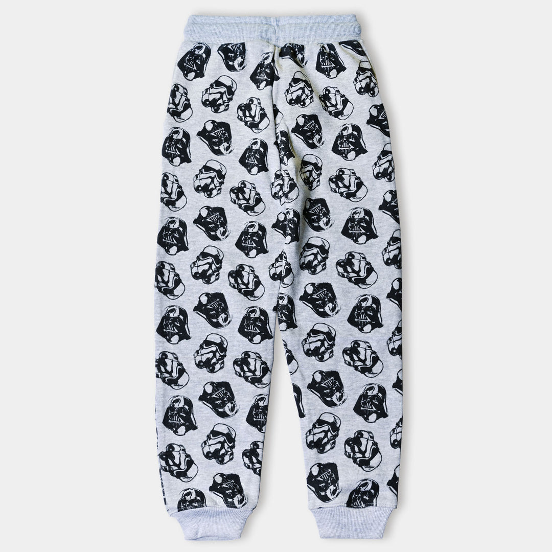 Boys Terry and Fleece Pajama Star wars-GREY