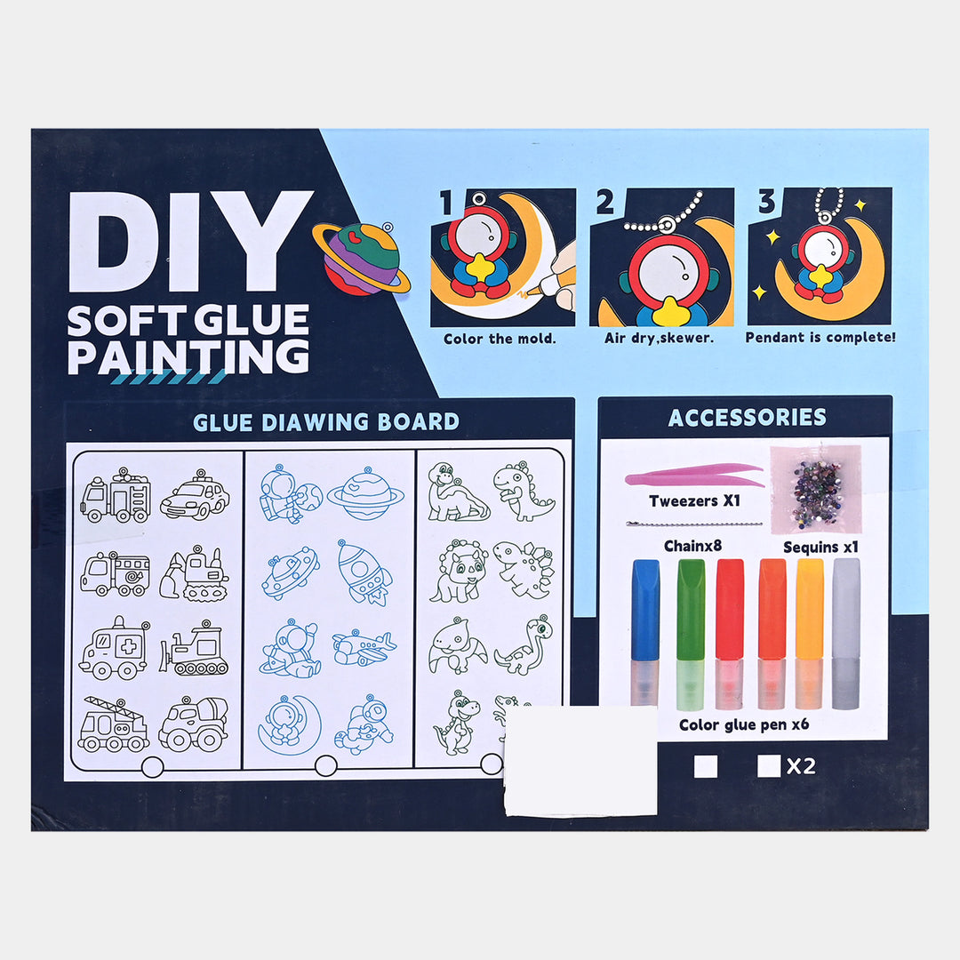 Sticky Art Painting Set Colored Crystal For Kids