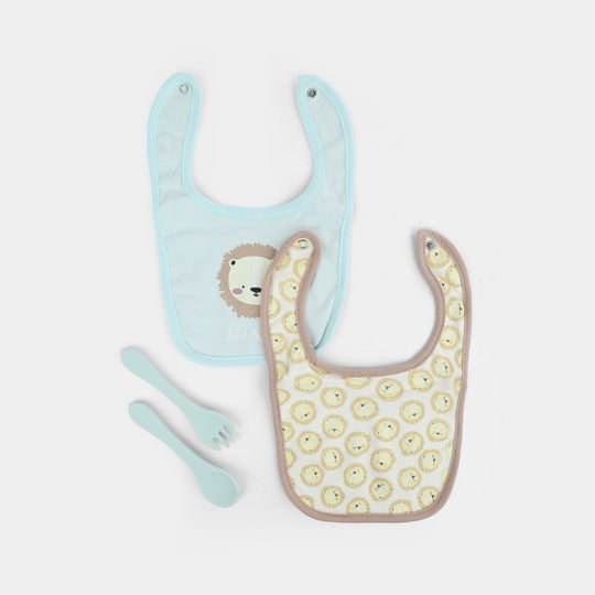 Baby Cotton Bib & Feeding Set