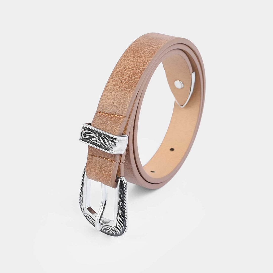 Kids Belt Leathery - BROWN