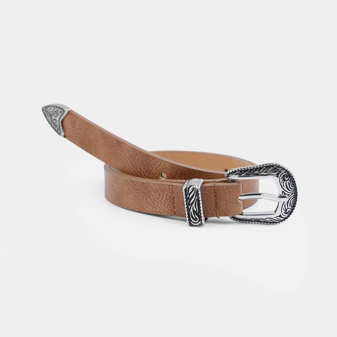 Kids Belt Leathery - BROWN