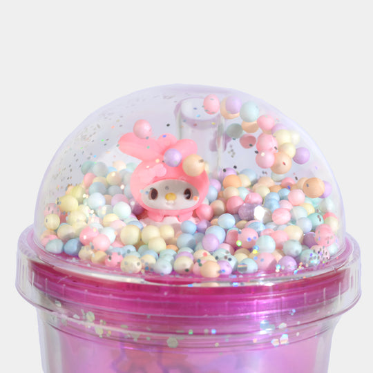 Acrylic Fancy Mug with Straw|450ML