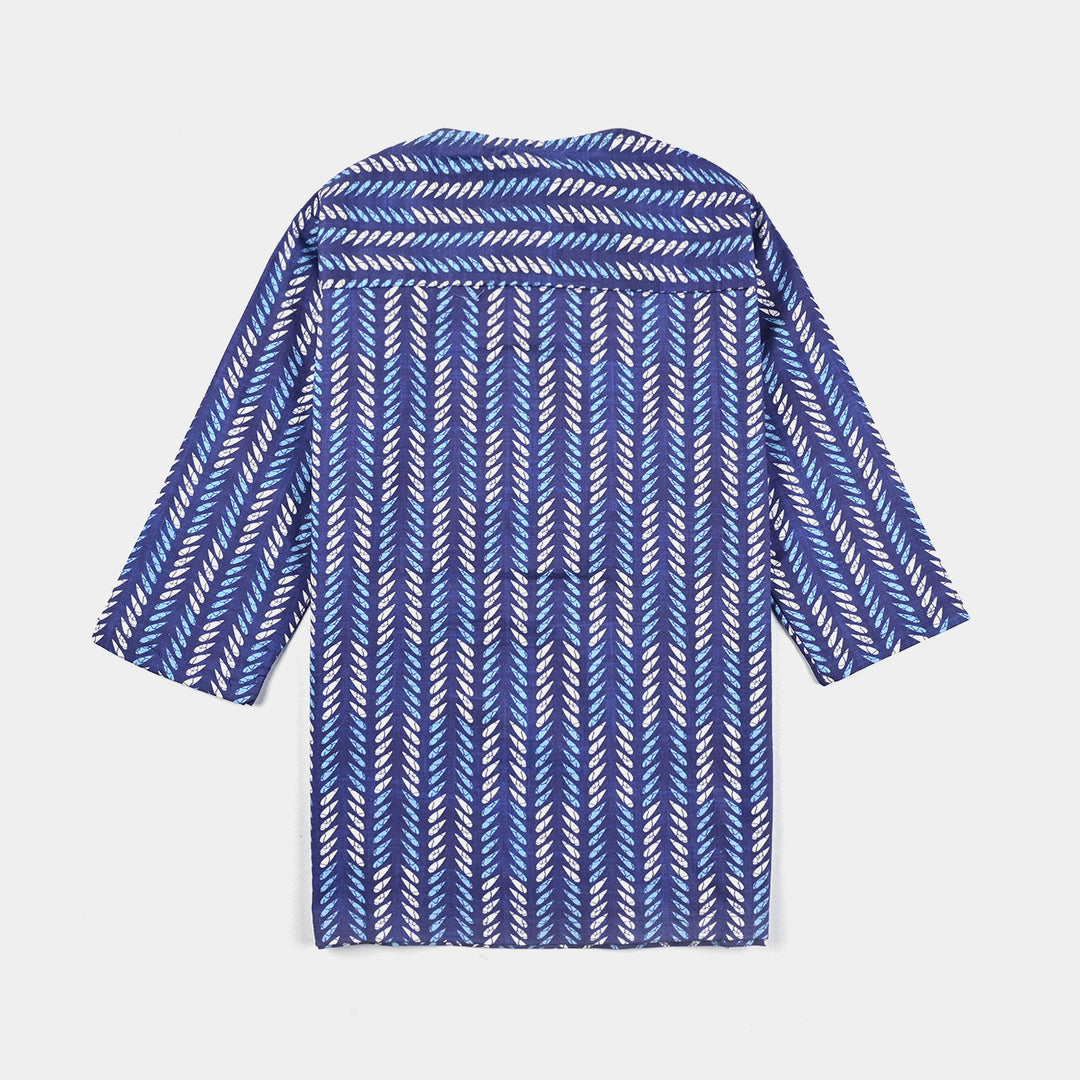 Infant Boys Cotton Kurta - Blue