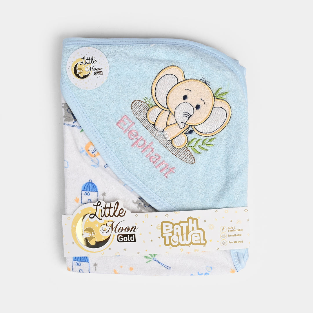 Little Moon Bath Towel Embroidery