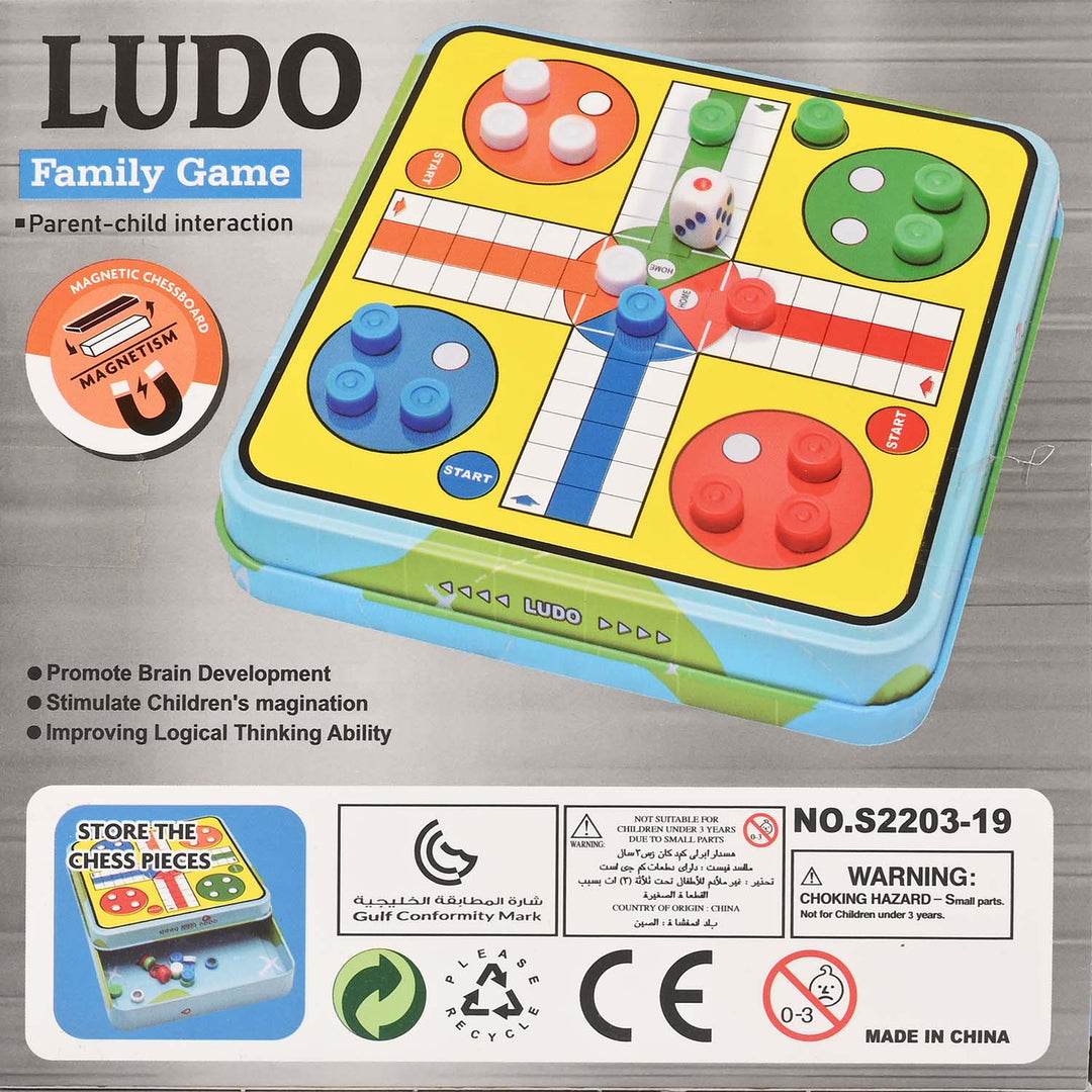 Compact magnetic Ludo Game
