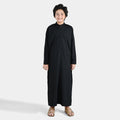 Boys Poly Viscose Jubba - Balck