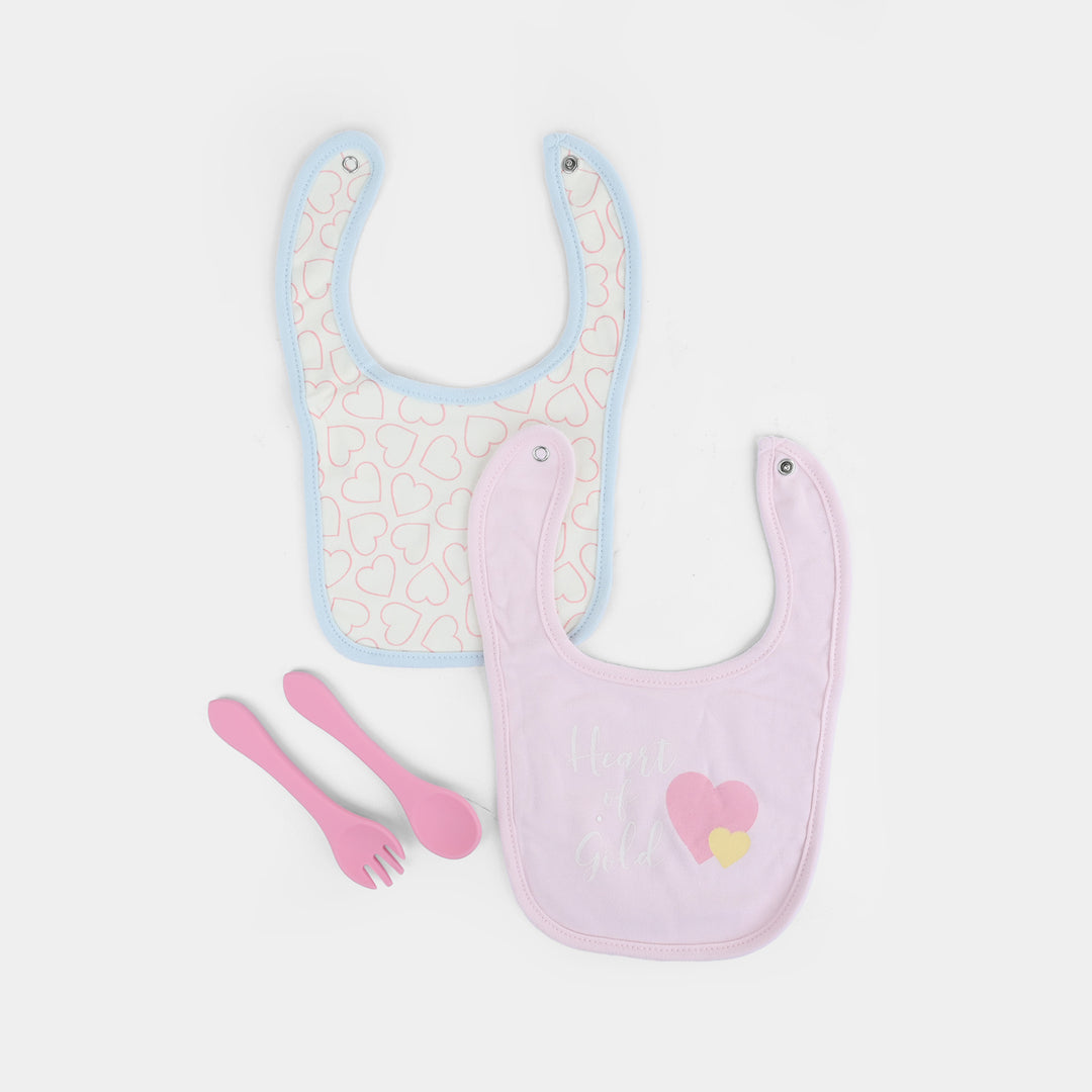 Baby Cotton Bib & Feeding Set