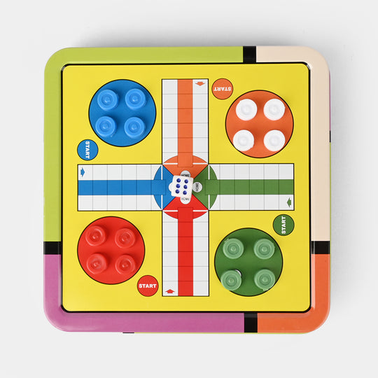 5 In 1 Board Game Chess Checkers Ludo Family Game