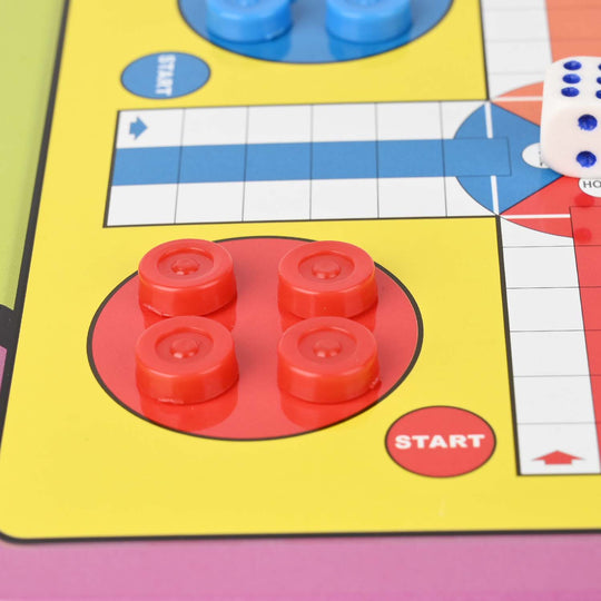 5 In 1 Board Game Chess Checkers Ludo Family Game