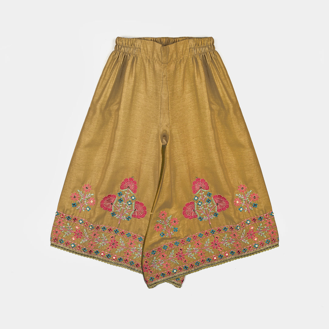 Girls Raw Silk 3Piece Yaad-BEIGE