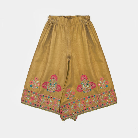Girls Raw Silk 3Piece Yaad-BEIGE