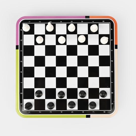 5 In 1 Board Game Chess Checkers Ludo Family Game