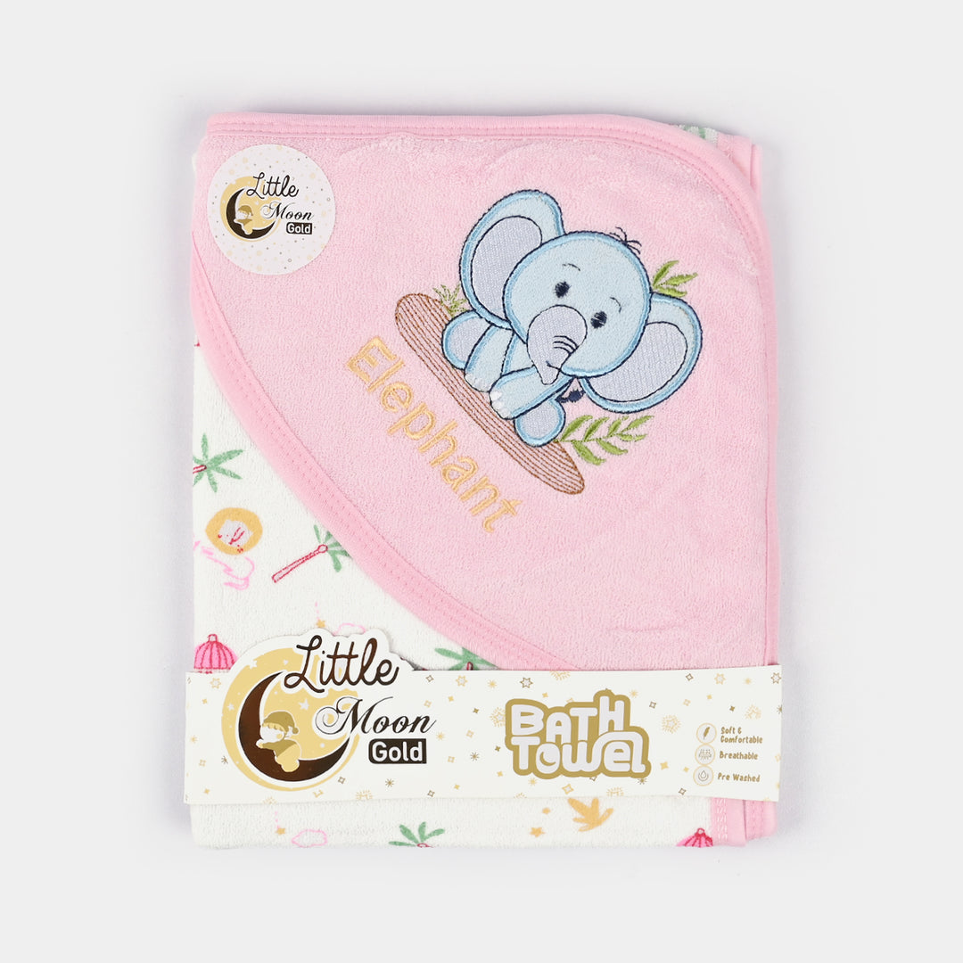 Little Moon Bath Towel Embroidery