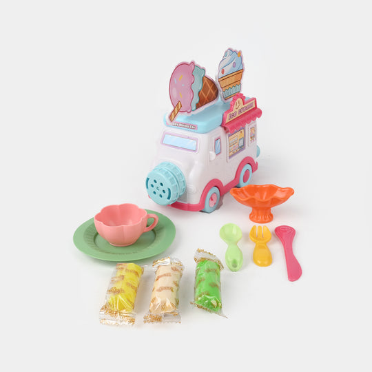 Ice Cream Dining Car Play Color Dough Set