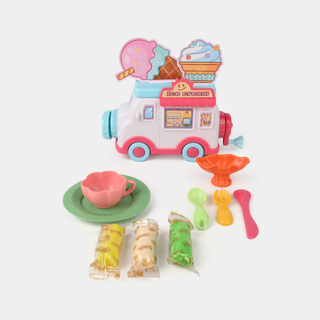 Ice Cream Dining Car Play Color Dough Set
