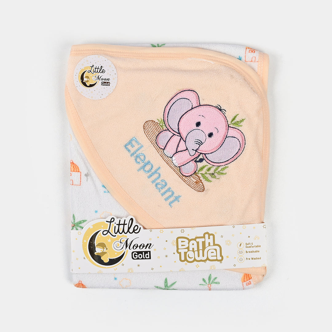 Little Moon Bath Towel Embroidery