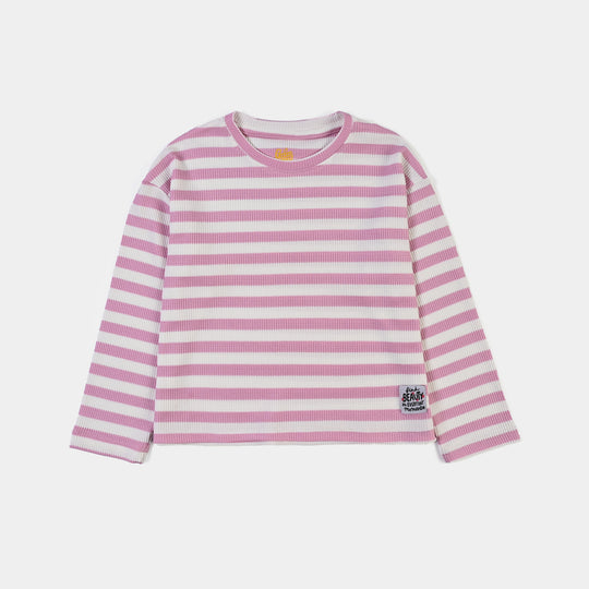 Girls Thermal Shirt F/S Find Beauty-Pink