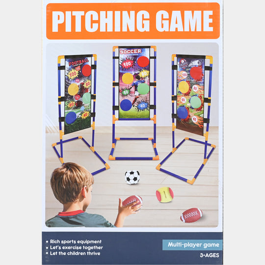 Multi Sports Target Pitching Game Stand