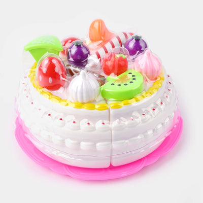 Cutting Cake & Fruits Toy Play Set For Kids