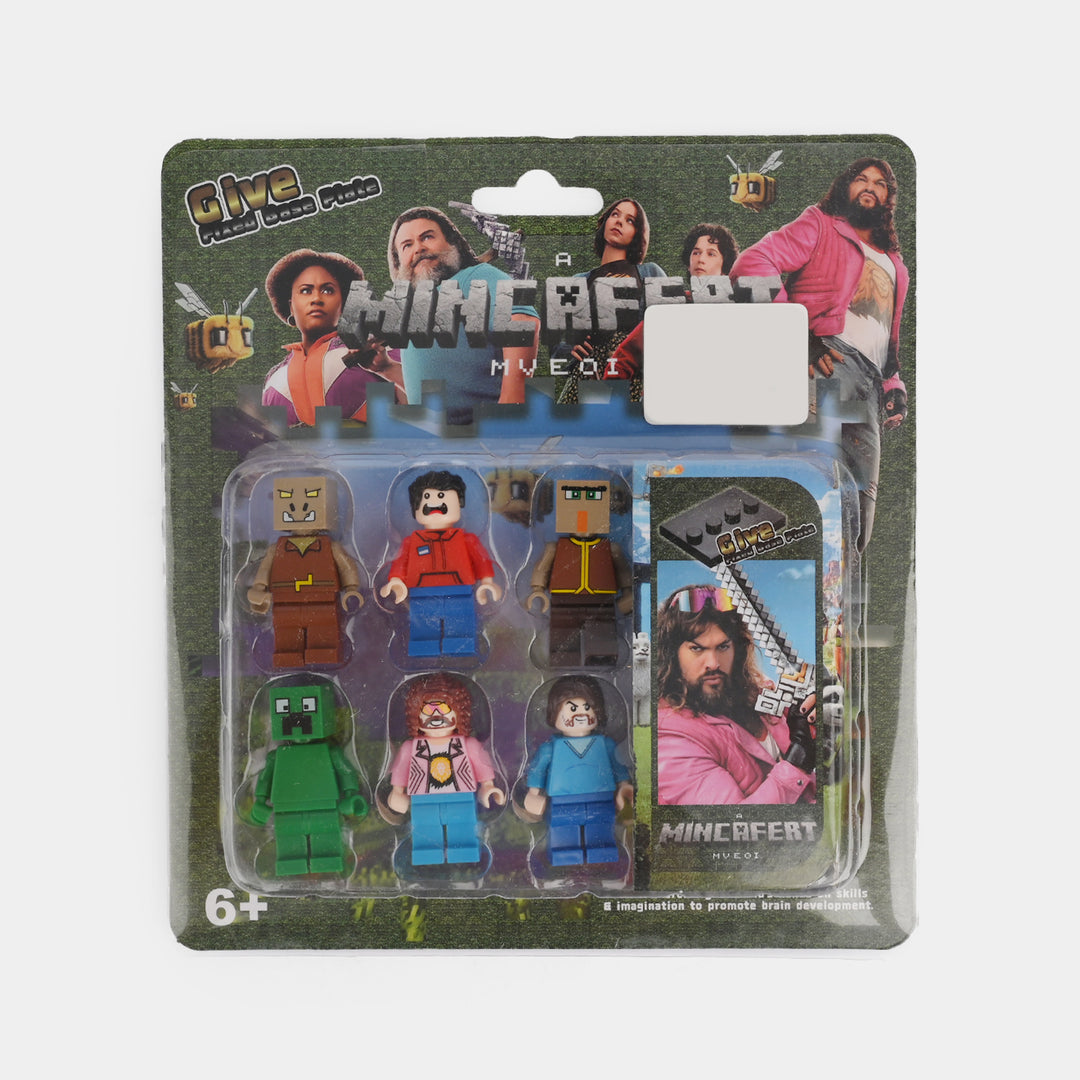 Character Building Block Minifigure Set