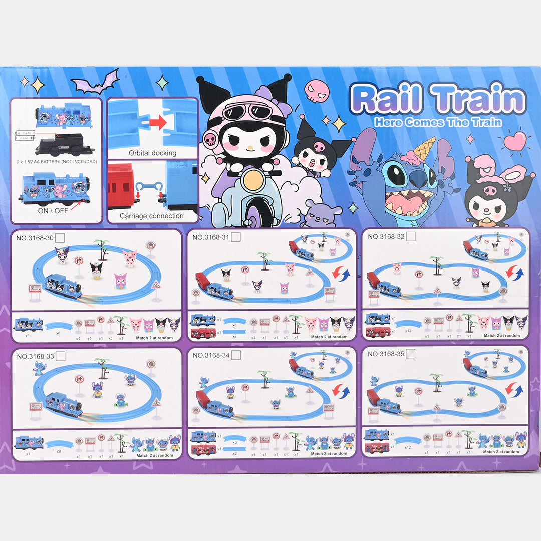 Character Electric Rail Train & Track Set for Kids
