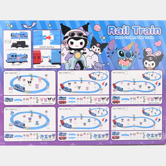 Character Electric Rail Train & Track Set for Kids