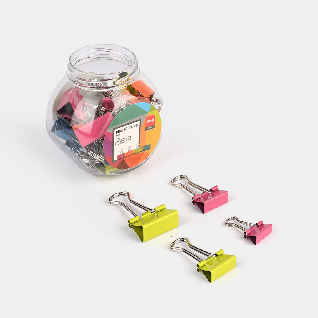 Color Binder Clip 24Pcs