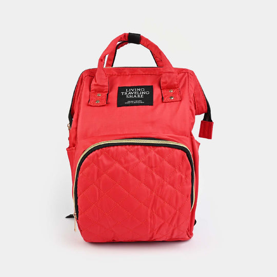 Mother Traveling Baby Diaper Bag & Backpack-Red