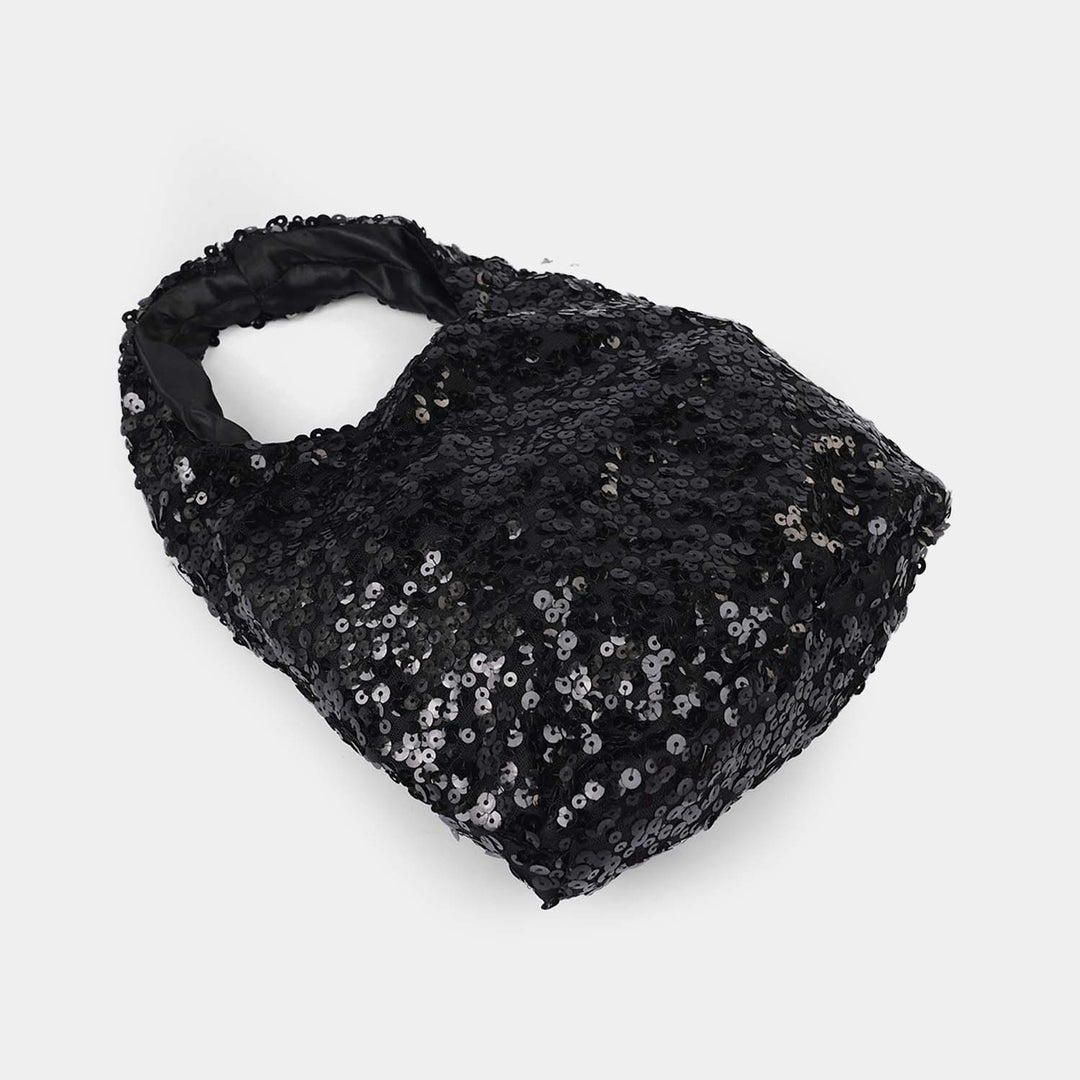 Black Hand Bag Festive
