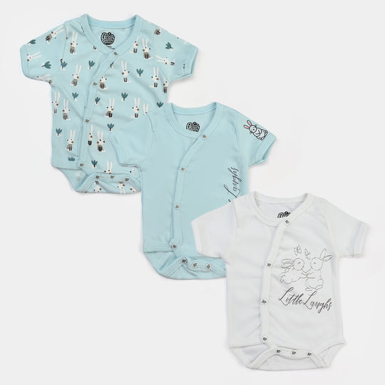 Pack Of 3 Infant Baby Cotton Cut Design Romper