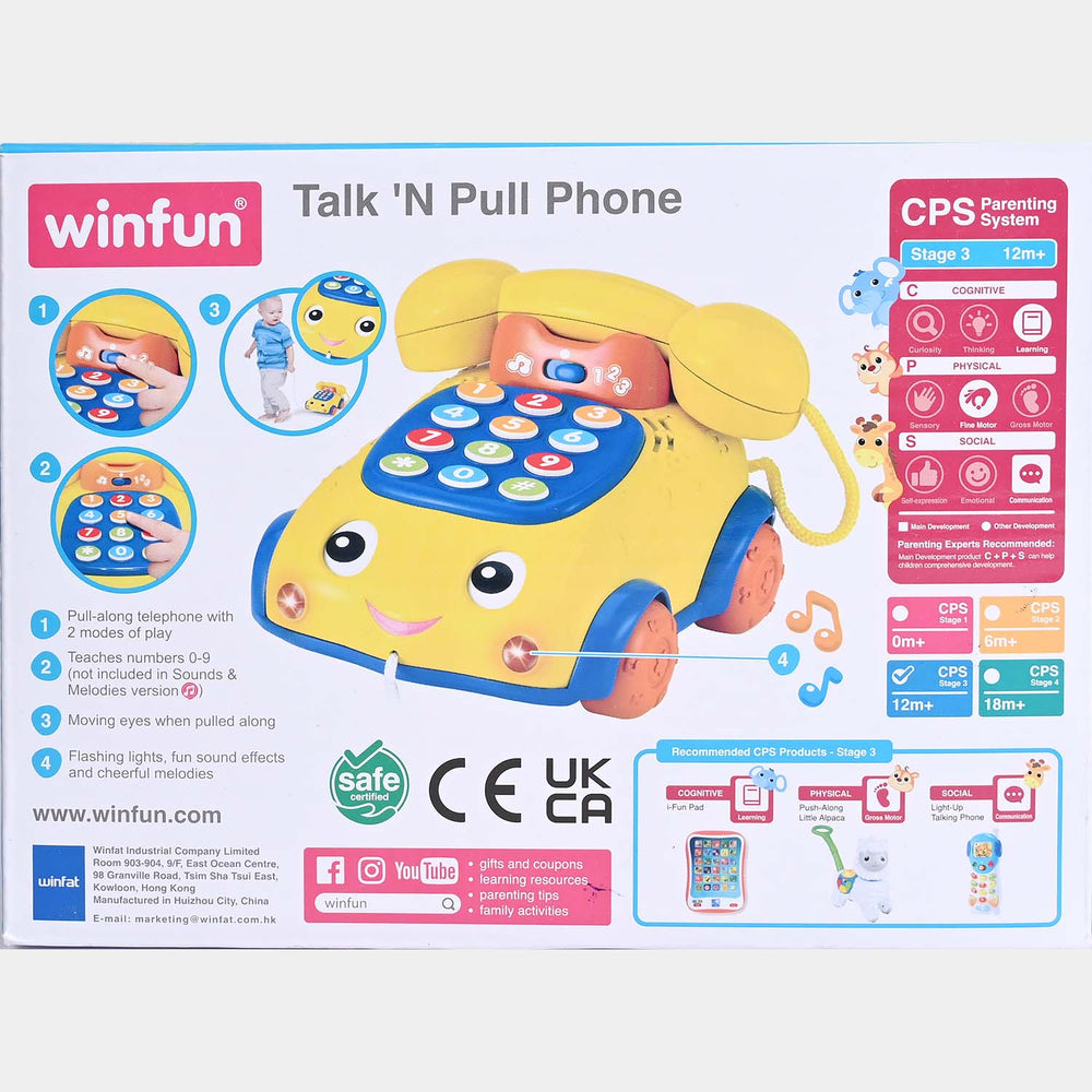 Winfun Talk 'N Pull Phone Electronic Learning Toys