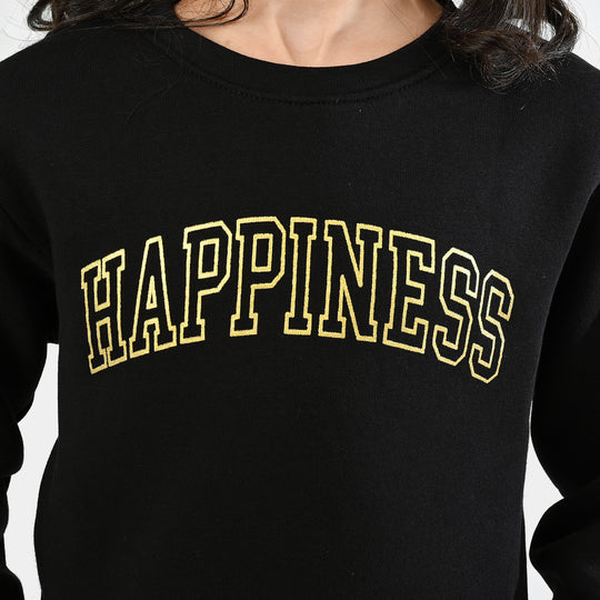 Girls Fleece 2 Piece Suit - Black