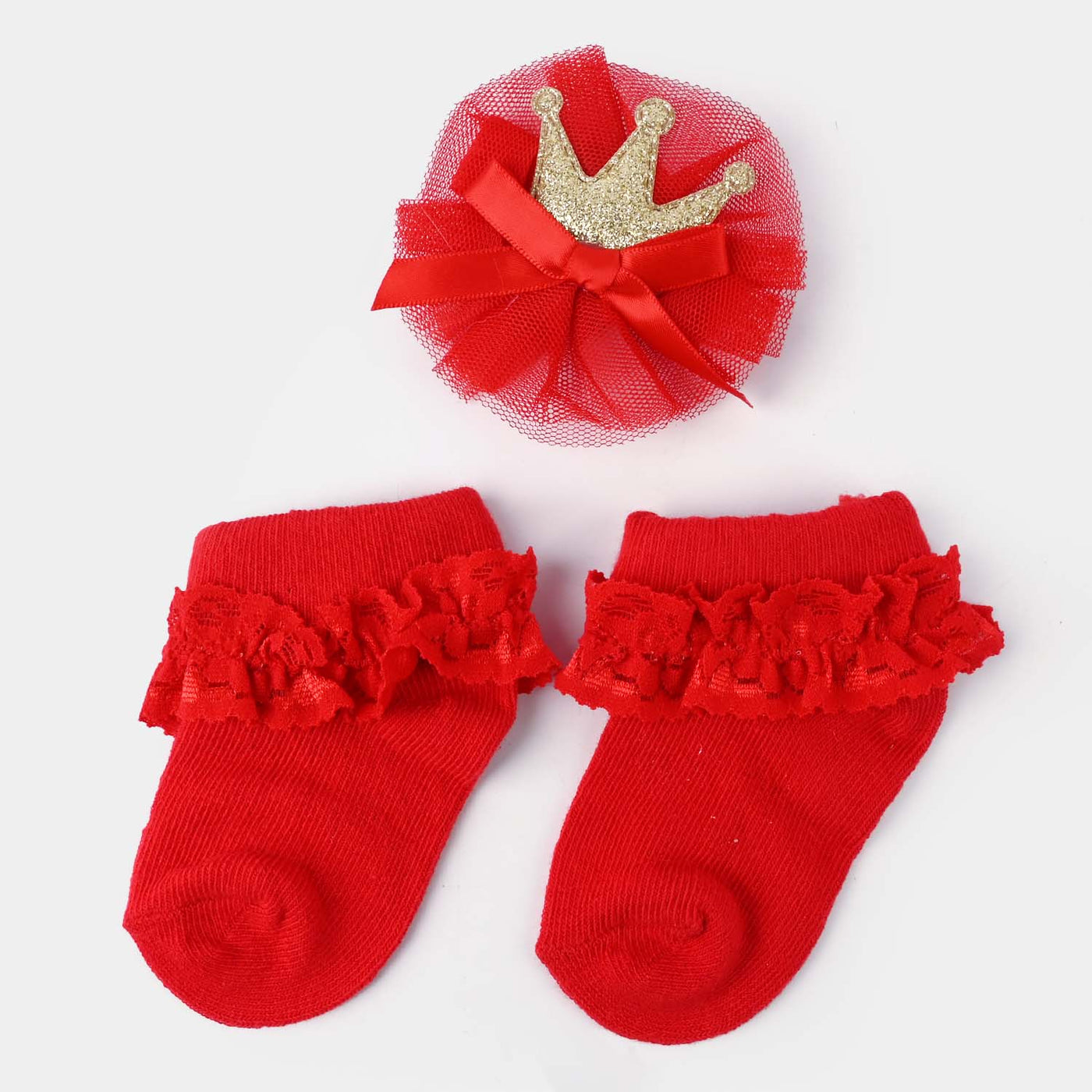 Baby Headwrap & Socks | 0-6M