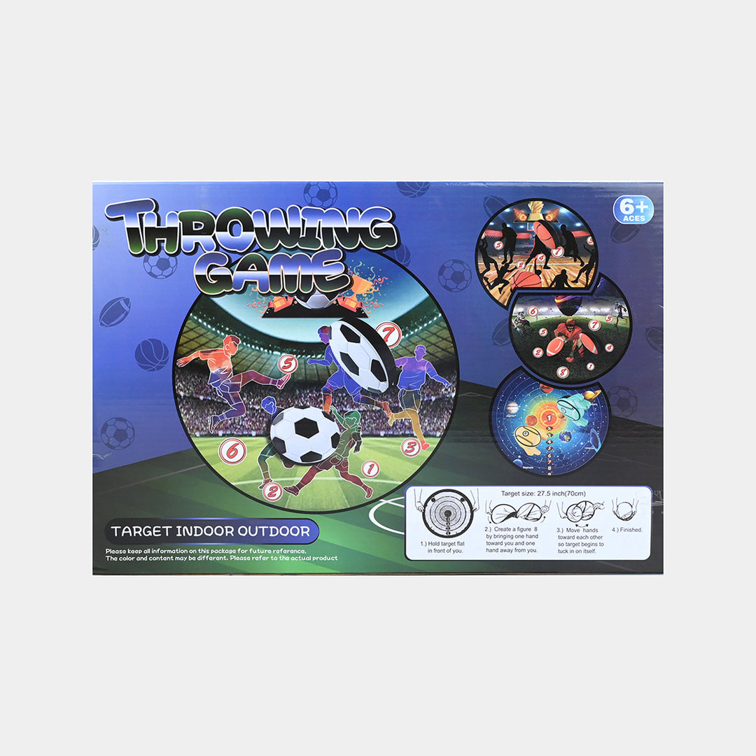 Kids Football Target Throwing Game Set