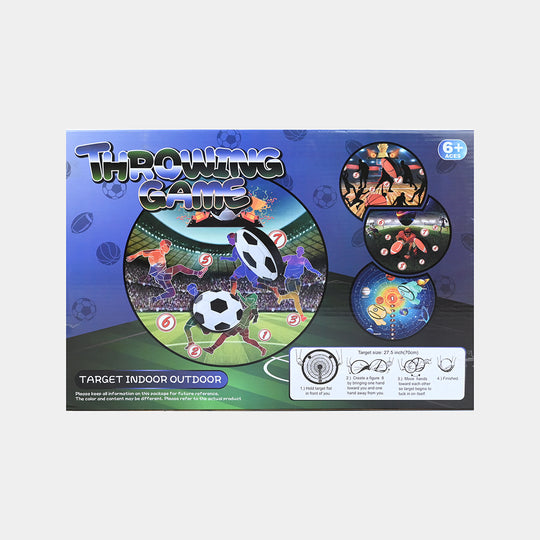 Kids Football Target Throwing Game Set