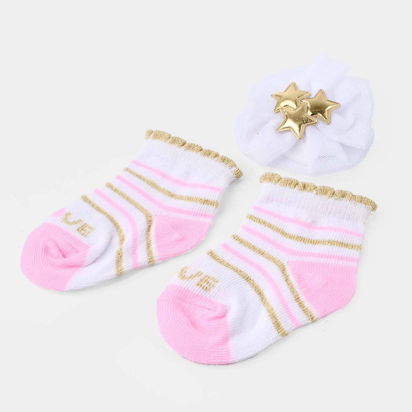 Baby Headwrap & Socks | 0-6M