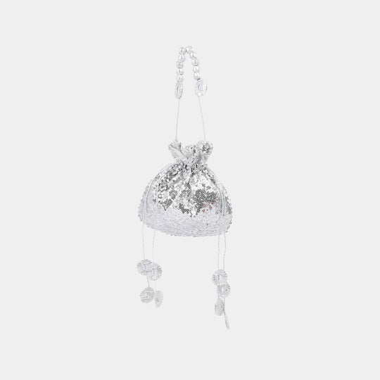Silver Potli Hand Bag Festive